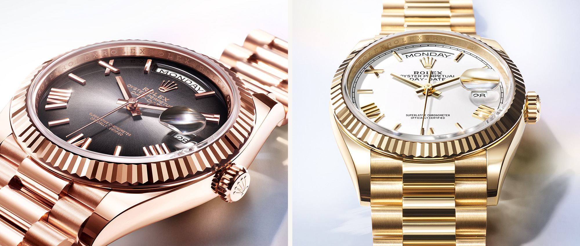 Rolex Day-Date: la cassa Oyster, simbolo di impermeabilità